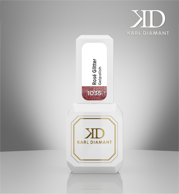 UV Gelpolish Rose Glitter 1035