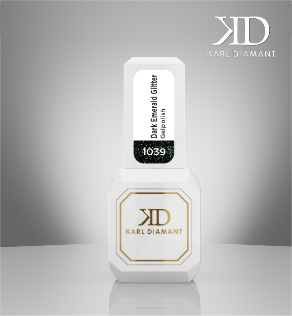 UV Gelpolish Dark Emerald Glitter 1039