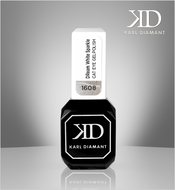 UV Gel polish Cat Eye Dream White Sparkle