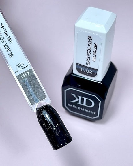 UV Gelpolish Black Potal Silver 1652
