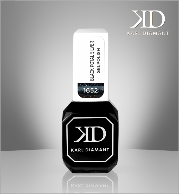 UV Gelpolish Black Potal Silver 1652