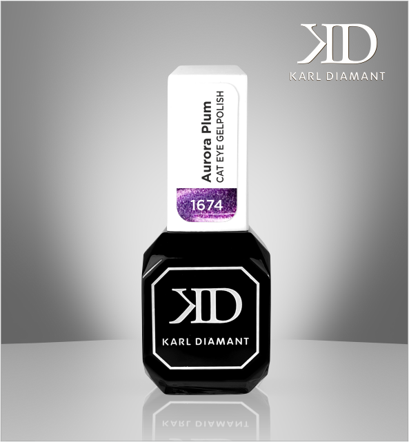 UV Gel polish Cat Eye Aurora Plum Farbe