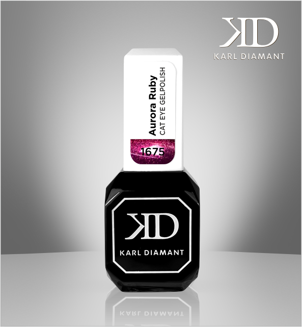UV Gel polish Cat Eye Aurora Ruby Farbe