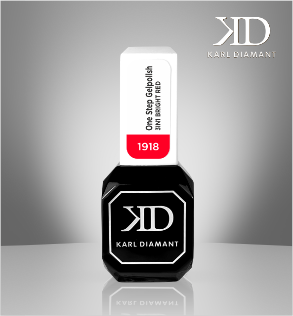 UV Gelpolish One Step 3in1 Bright Red 1918