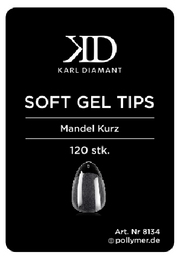 Soft Gel Tips Mandel kurz 8134