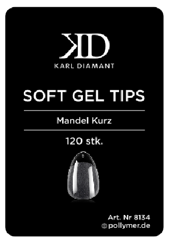 Soft Gel Tips Mandel kurz 8134