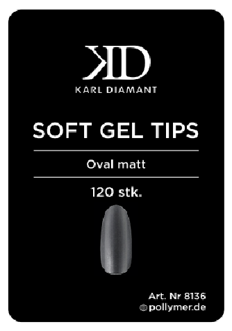Soft Gel Tips Oval 8136
