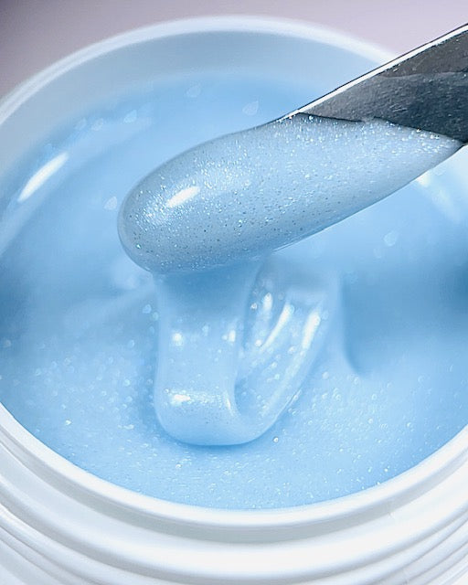 Pearl Blue Aufbau Gel 4039