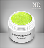 Confetti-Glitter Lemon Modellier Gel 4088