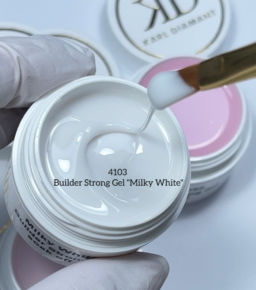 Builder Strong Gel soak off Milky White 4103