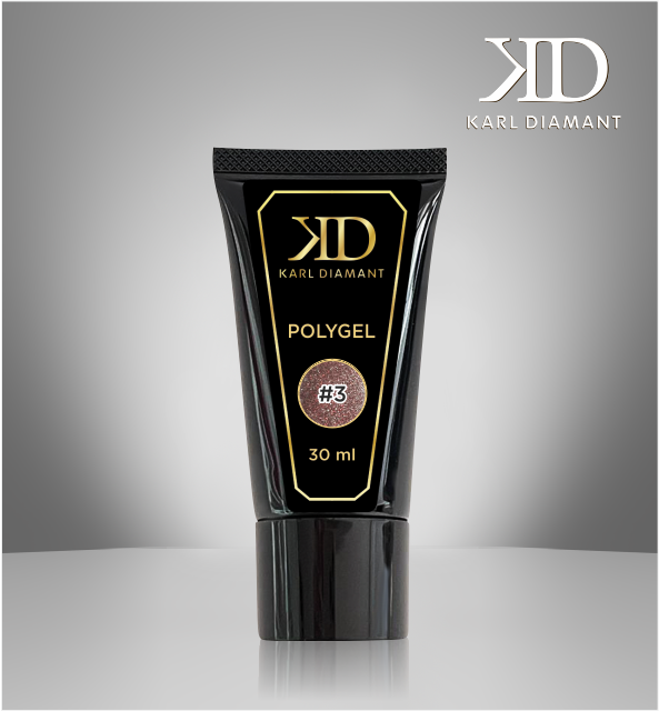 PolyGel Transparent Red Glitter 4219