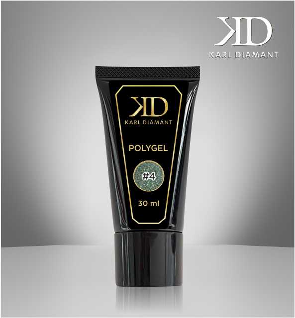 PolyGel Transparent Green Glitter 4220