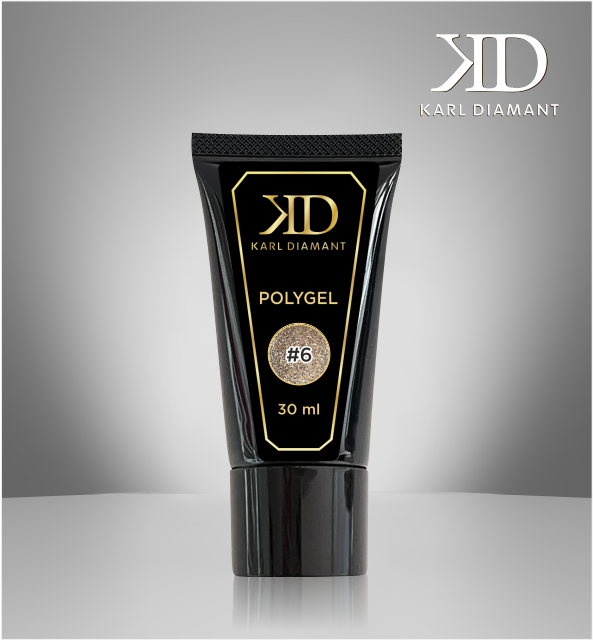 PolyGel Transparent mit Glitzer Champagner 4222