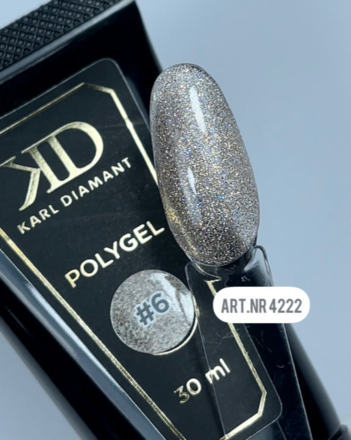 PolyGel Transparent mit Glitzer Champagner 4222