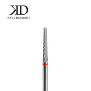 Hartmetall Bit Rundkegel Fein - roter Ring ø 2,3 mm