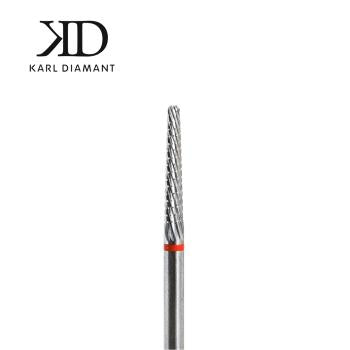 Hartmetall Bit Rundkegel Fein - roter Ring ø 2,3 mm