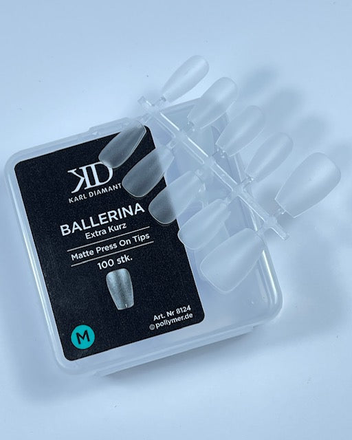 Press-On Tips BALLERINA matt extra kurz Größe M 8124