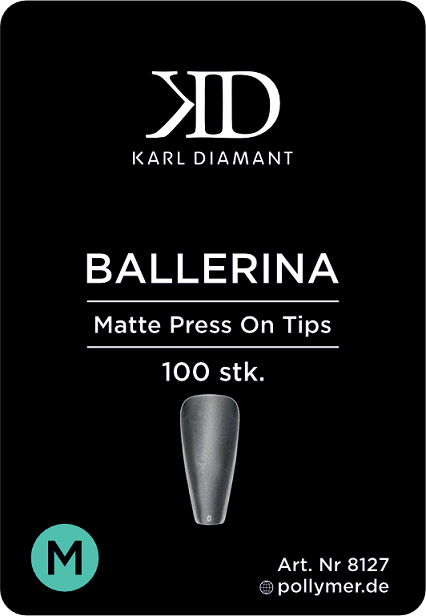 Press-On Tips BALLERINA matt Größe M 8127
