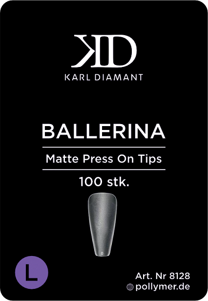 Press-On Tips BALLERINA matt Größe L 8128