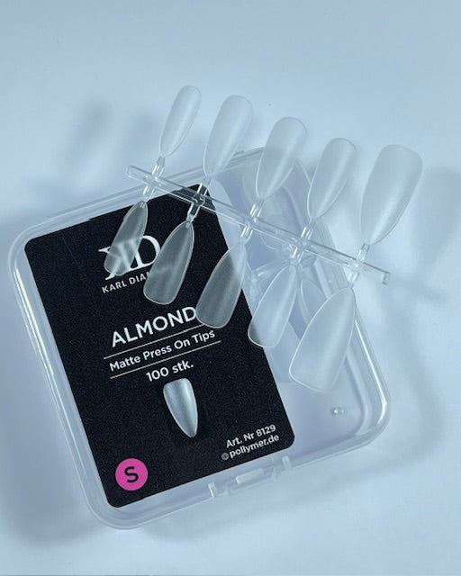 Press-On Tips Almond matt Größe S 8129