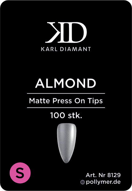 Press-On Tips Almond matt Größe S 8129