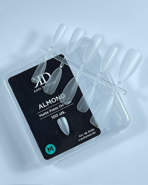 Press-On Tips Almond matt Größe M 8130