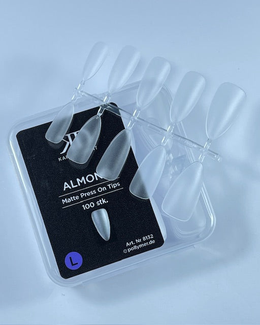 Press-On Tips Almond matt Größe L 8132