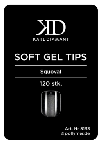 Soft Gel Tips Squoval 8133