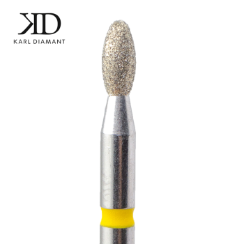 Diamant Bit Flamme Superfein -gelber Ring ø 2,3 mm