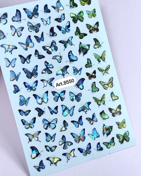 Sticker Schmetterling hologramm - selbstklebend