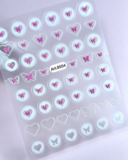 Heart sticker - self-adhesive 