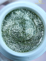 Farbgel, ein kühler, eisiger Platin-Ton