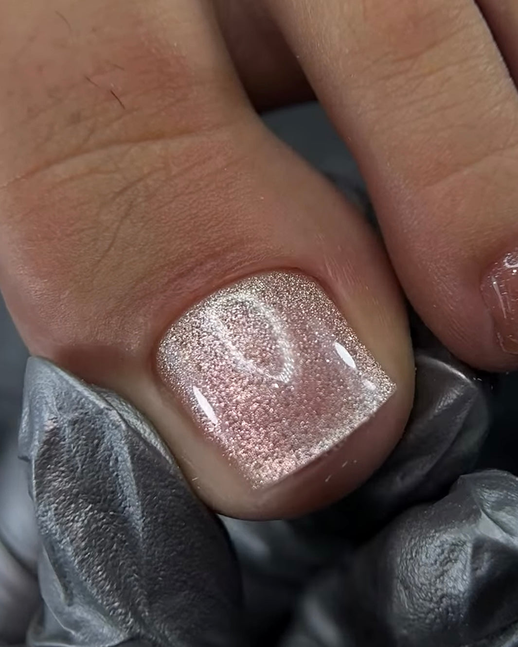 UV Gel polish Cat Eye Diamond Sand