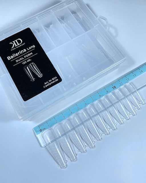 Dual Nail Tips BALLERINA Long