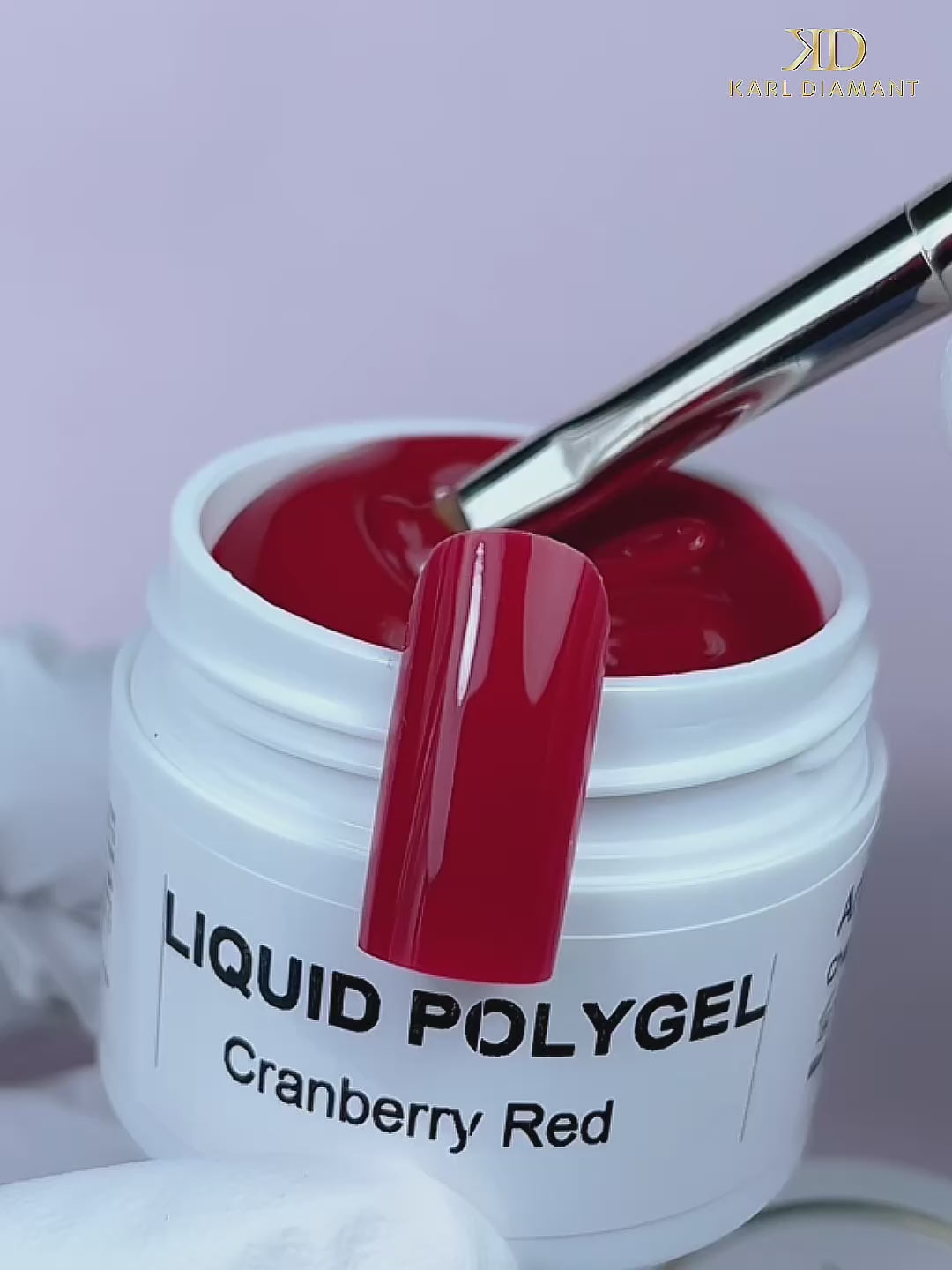 Charger la vidéo : Liquid PolyGel Cranberry Red 4334