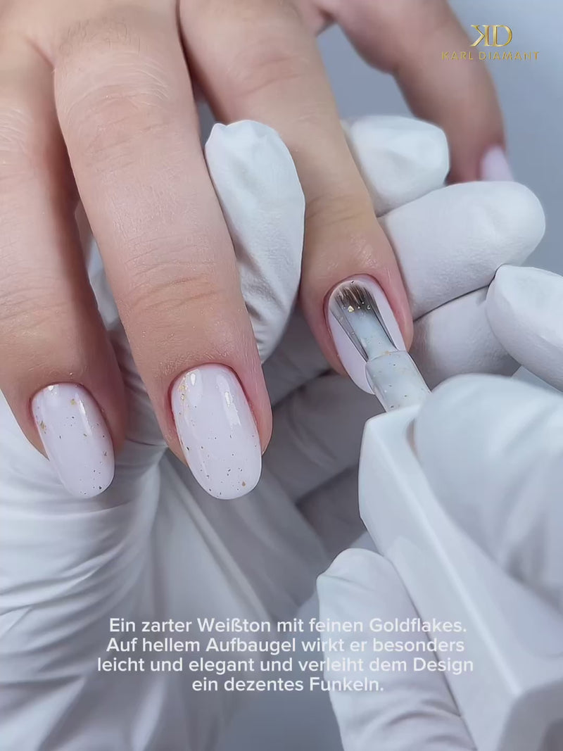 Nails - White Gold Flakes Anwendung