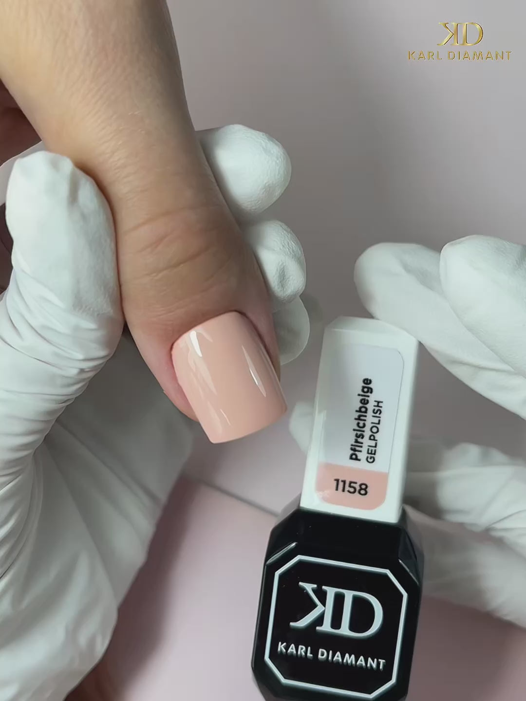 Charger la vidéo : UV Gelpolish Pfirsichbeige 1158