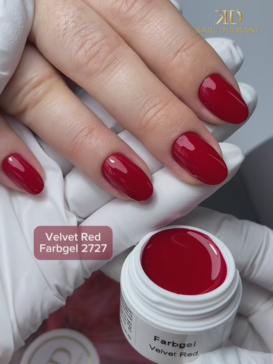Video laden: Farbgel Velvet Red 2737