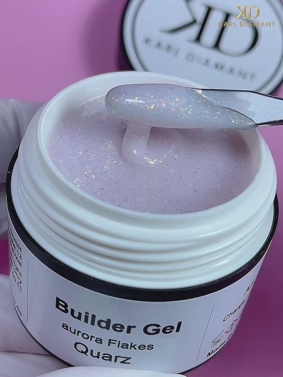 Video laden: Builder Gel Quarz Aurora Flakes 4145