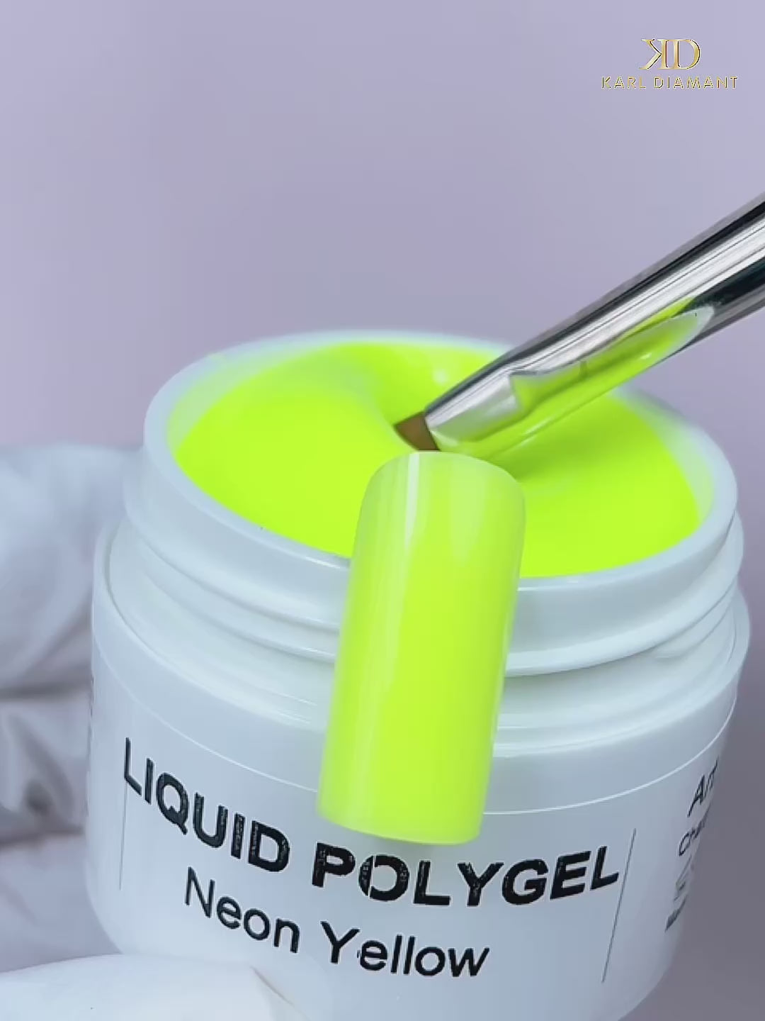 Load video: Liquid PolyGel Neon Yellow 4339