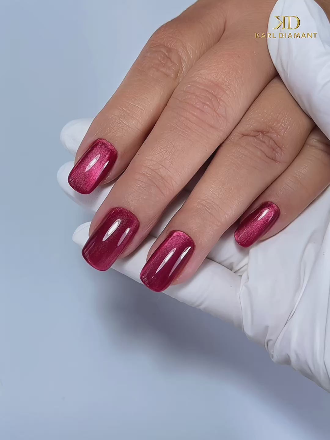 Video laden: Nails Cat Eye Cherry