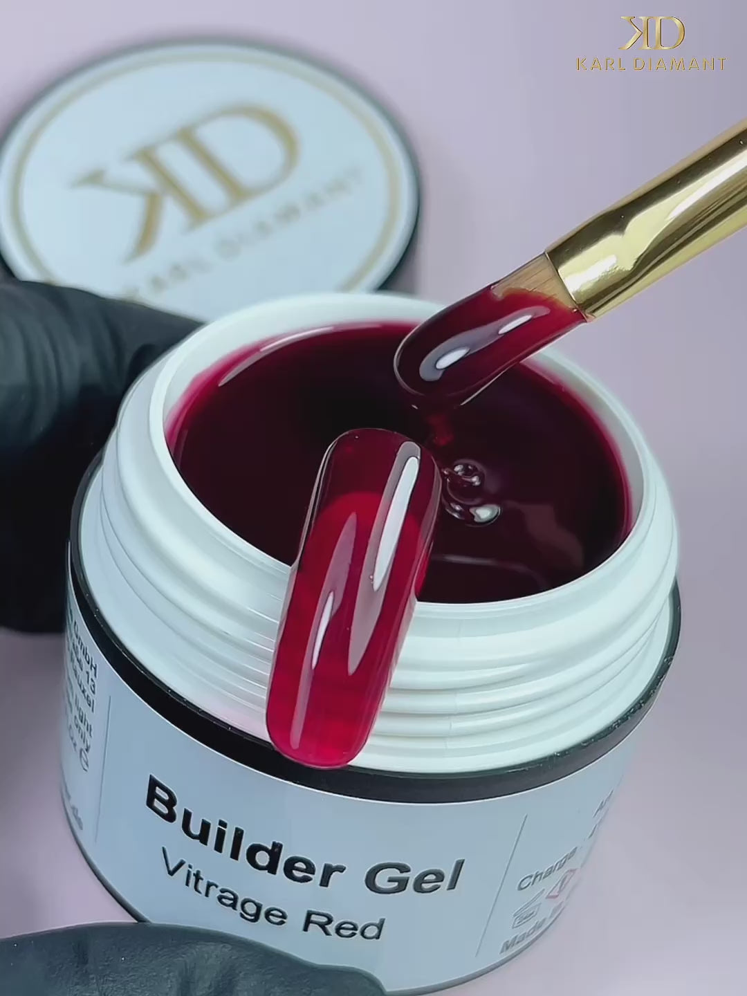 Video laden: Builder Gel Vitrage Red 4127
