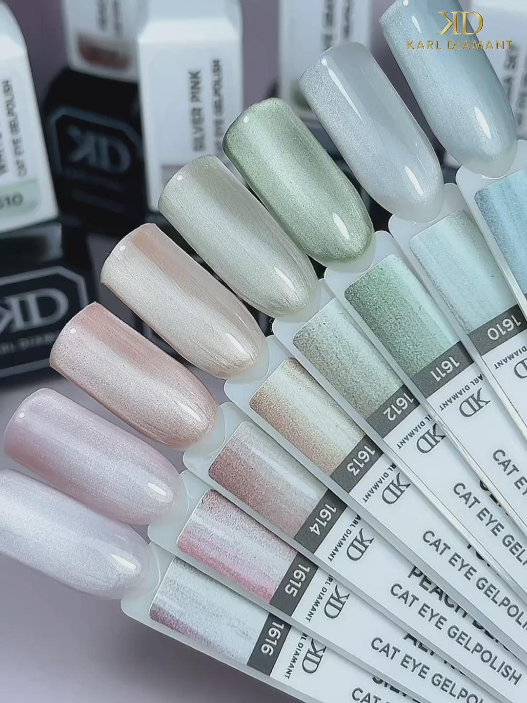 Video laden: UV Gelpolish Cat Eye Silk Olive Gray 1612