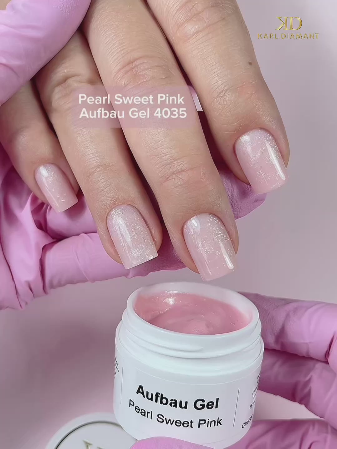 Video laden: Pearl Sweet Pink Aufbau Gel 4035