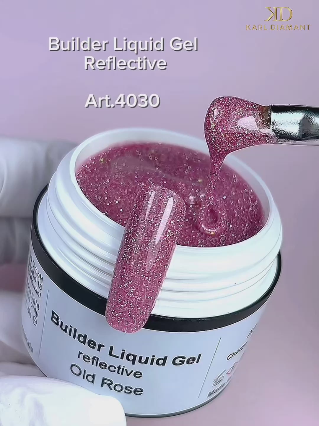 Video laden: Builder Liquid Gel reflective Old Rose 4030