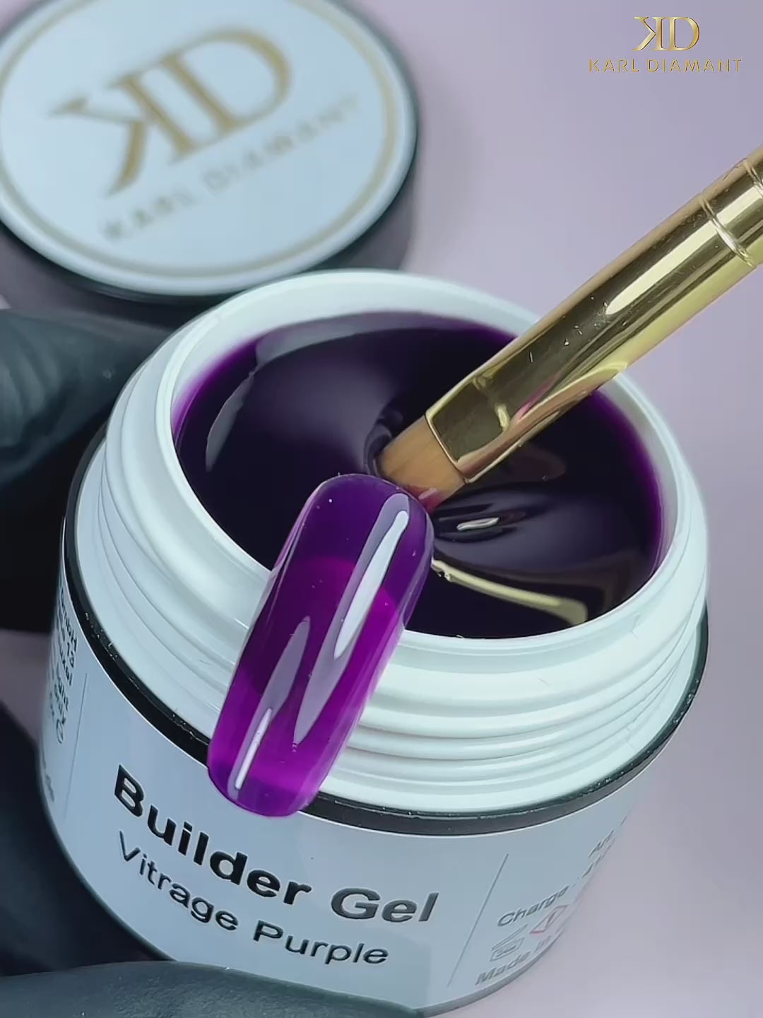 Video laden: Builder Gel Vitrage Purple 4126